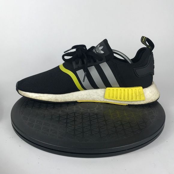 Adidas NMD R1 Black/Yellow Athletic Running Shoes F99713 Men’s Size 11 - Picture 9 of 12